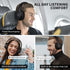 KVIDIO Updated Bluetooth Headphones Over Ear, 65 Hours Playtime Wireless with Microphone, Foldable Lightweight Headset
