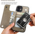 Vaburs Wallet Case for iPhone 12 and iPhone 12 Pro - Card Holder, Embossed Butterfly Pattern PU Leather, Shockproof