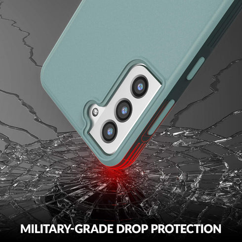 Crave Slim Guard Galaxy S21 Case, Aqua, Shockproof for Samsung Galaxy S21, S21 5G (6.2 inch)