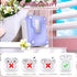 R-fun AirPods 2nd Generation Charging Case Cover, Full Drop Protection with Cleaner Kit & Keychain, White/Lavender
