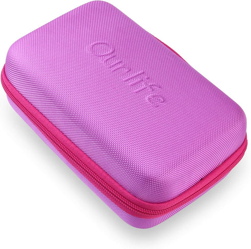 Ourlife Hard Travel Case for Kids Camera, Protective Case for Digital Camera Accessories, Purple