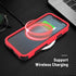 Heavy Duty Drop Protection Case for iPhone XR, 3-Layers Rugged Case with Tempered Glass Screen Protector