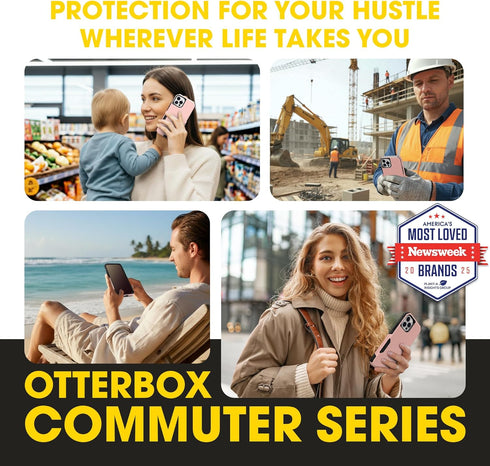 OtterBox 12 12 Commuter iPhone and iPhone Pro (Only) Series Case Thin, Dual-Layer, Pocket-Friendly, Port Cover