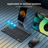 Ultra-Slim Bluetooth Keyboard, Portable Mini Wireless Rechargeable for Apple iPad, iPhone, Samsung Tablet (10 inch