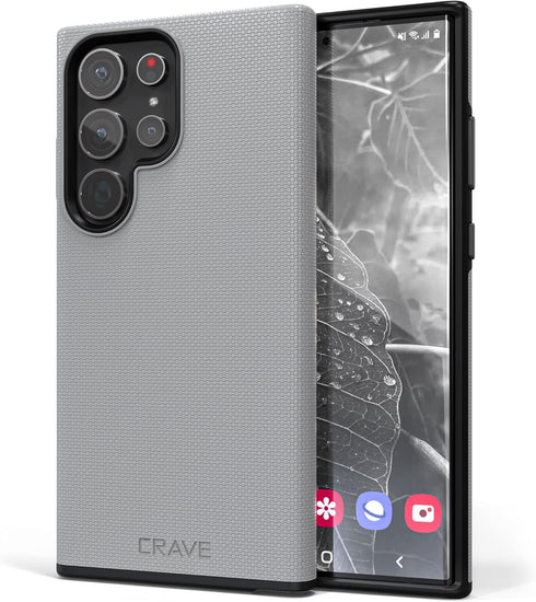 Crave Dual Guard Case for Samsung Galaxy S23 Ultra, Shockproof Protection Dual Layer Case - Slate
