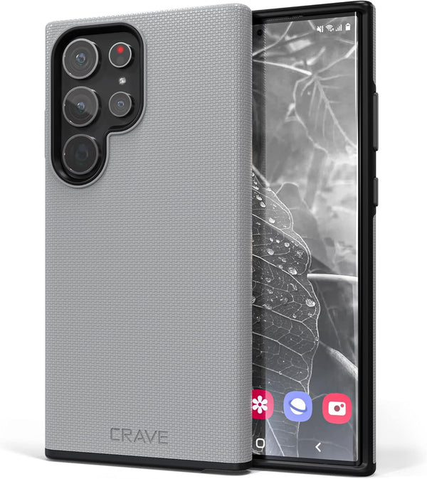 Crave Dual Guard Case for Samsung Galaxy S23 Ultra, Shockproof Protection Dual Layer Case - Slate