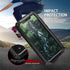 Compatible with iPhone 12 Pro 6.1 Metal Case with Screen Protector, Heavy Duty Shockproof Full Cover Case (Black)