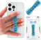 LoveHandle Mermaid Scales Design Phone Grip - Elastic Strap with Light Blue Base for Smartphones