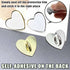 NPENGHUI 12 Pcs Phone Charm Hook Heart-Shaped Universal Adhesive Metal Hook Phone Keychain Hook Surface Plating Heart
