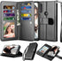 Njjex for Moto E Case 2020, Luxury PU Leather Wallet Case 6.2" with 9 Card Slots, Detachable Kickstand