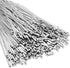 LEIFIDE 500 Pcs Heavy Duty Metal Zip Ties, 304 Stainless Steel Self Locking Cable Ties, 5.9 Inch
