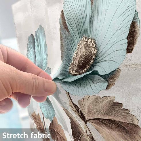 Singingin 32 Inch, Blue Broccoli TV Dust Cover Farmhouse Rustic Floral Retro Brown Botanical Computer Monitor Cover
