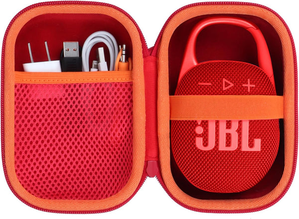 Hard Case Compatible with JBL Clip 5 & Clip 4 Portable Bluetooth Speaker (Red)