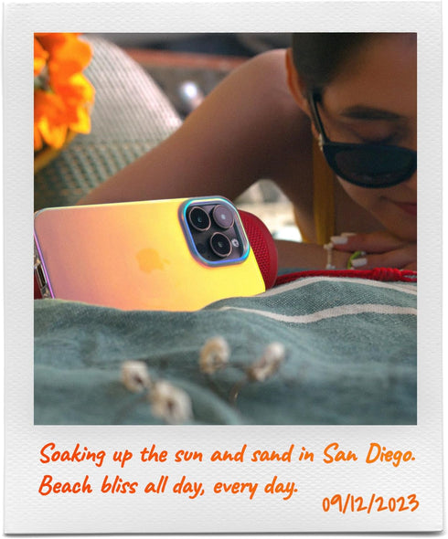LONLI Hue iPhone 15 Pro Case - Iridescent, Shockproof, 10FT Drop Protection, Color Changing - Unique Cover for All