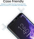 amFilm Glass Screen Protector for Samsung Galaxy S9 Plus, 3D Curved Tempered Glass, Case Friendly