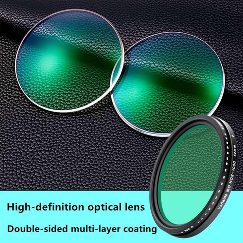 Yadsux 2-400 (1-16 ND Filter for iPhone,Clip-on Phone Lens Adjustable Neutral Density Filter Kit,Variable Stops)