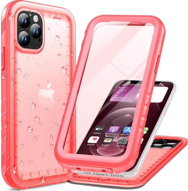 Cozycase Compatible with iPhone 12 Pro Max Case Waterproof, Built-in Screen Protector, Full Body Protective Cover