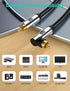 90 (90 26FT/8M) EMK Degree Subwoofer Cable,RCA Male to Male Digital Coaxial Audio Cable for Television, DVD Player