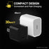 Scosche HPDC30M Powervolt 30W USB Type-C Wall Charger, Fast Charging Compatible with Power Delivery 3.0, 2.0, Black