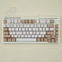 Tiramisu Theme Dye Sub PBT Keycaps - MA Profile 129 Keys Dye Sublimation PBT Custom Keycaps for Cherry Gateron MX