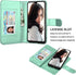 NJJEX Wallet Case for Samsung Galaxy A20 & A30, PU Leather ID Credit Holder Folio Flip with Lanyard, Mint.