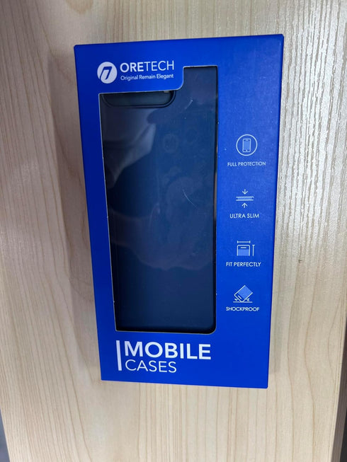 ORETECH iPhone 7 Plus & 8 Plus Case with 2 x Tempered Glass Screen Protector, Anti-Slip Hard PC + Soft TPU - Blue