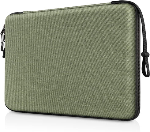 FINPAC Hard Laptop Sleeve Case for 15.3-inch MacBook Air M3 M2 2024, 16-inch MacBook Pro, Waterproof Olive