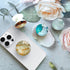 Translucent Clear Phone Grip with Expanding Kickstand, Cell Phone Collapsible Stand for Smartphones