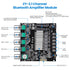 ZY-2.1 2.1CH 50W 2 +100W 5.1 Bluetooth Audio Amplifier Board, x Subwoofer Power Amp with Treble and Bass Control