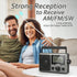 Greadio Portable Shortwave Radio with Best Reception, AM FM Transistor, Battery Operated, Big Speaker