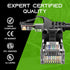 GearIT 20-Pack Cat6 Patch Cable, 1 Foot Snagless Flexible Ethernet Cable, Premium Series, Black