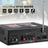 AV-298BT 600W 2 5.0 Stereo Audio Amplifier, Max Amp Channel Wireless Bluetooth Power Amplifier System, Home Amplifiers