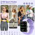 Smart Watch with Alexa Built-in, 2024 Newest Fitness Tracker, Heart Rate/SpO2/Sleep Monitor, IP68 Waterproof