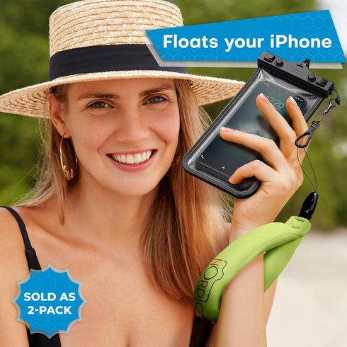 Waterproof Camera Floaty (2-Pack) – Floating Strap for Action Cameras, GoPro Accessories, and Pool Floats