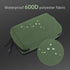 Electronic Organizer Travel Case Bag, Waterproof for Cables, Switch, SD Card, Passport, and More, Green