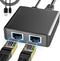 bliyee 2 Port Gigabit Ethernet Switch, 1000Mbps Network Switch Adapter, Easy LAN Expansion