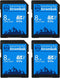Everything But Stromboli 4 Pack 8GB SD Cards - Compatible with Browning Trail Camera Game Cam SDHC Memory Card