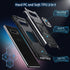Anqrp Galaxy S10 Plus Case, Military Grade Protective Cover with Enhanced Metal Ring Kickstand, Black