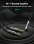 UGREEN Headphone Splitter Adapter, 3.5mm 2 Male to Female Smartphone Headset Cable Mic and Speaker Combo for PC Audio