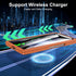Samsung Galaxy Z-Fold-6 Case with Screen Protector, Slim Hinge Lightweight Stand, Wireless Charging - Orange