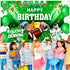 Football Birthday Party Decorations, Super Game Backdrop Banner for Football Bowl Theme Party Supplies