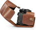 MegaGear Genuine Leather Camera Case for Sony Alpha a6700 (16-50mm) - Stylish Protective Brown Case