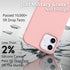 IceSword iPhone 12 Mini Case Pink Sand, Thin Liquid Silicone, Soft Silk Microfiber Cloth, Shockproof, 5.4"