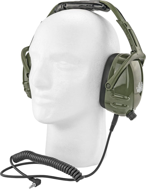 Earmuff Headphones Compatible with iPhone & Scanner - Ideal for Impact Sports like Hunting, NASCAR, Construction