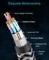 8K (6FT 4Pack, 8K 60Hz 48Gbps, 2.3) PS5, BlueRigger HDMI Cable - HDR, High Speed HDMI Braided Cord, eArc, HDCP