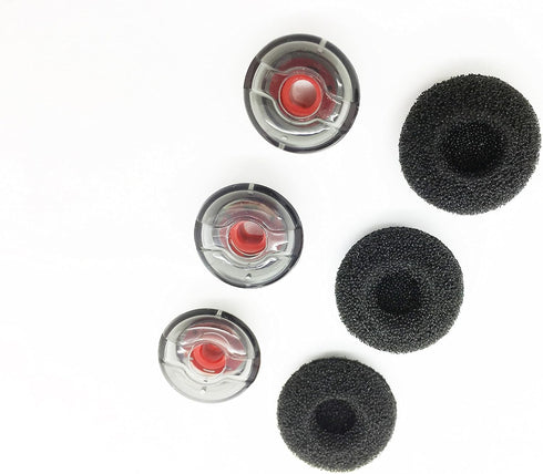 Voyager 5200 5220 Ear Tips - 3 Pack Medium Replacement Earbuds Eartips Eargels & Foams set Compatible with Plantronics Voyager 5200 5220 Wireless Bluetooth Headset - Ultra Comfort