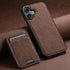 PASNEW 17 for iPhone Case,Compatible with Magsafe Wireless Charging Card Holder Wallet Leather Shockproof Protection