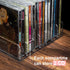 Vowcarol CD Holder - 2 Pack Clear Acrylic CD Organizers, Display Rack Holds 14 Standard CD Cases for Media Storage
