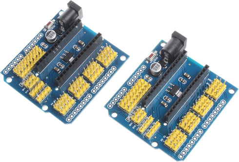 NOYITO Nano I O Expansion Sensor Shield Module for UNO R3 Nano V3.0 (Pack of 2)