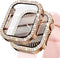 KADES Compatible for Bling Apple Watch Protective Case - Built-in Screen Protector for 40mm iWatch Series SE
